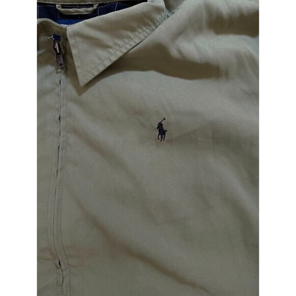 VTG‎ Polo Golf Ralph Lauren Jacket Adult Extra Large Beige Logo Full Zip Mens. - Picture 2 of 10
